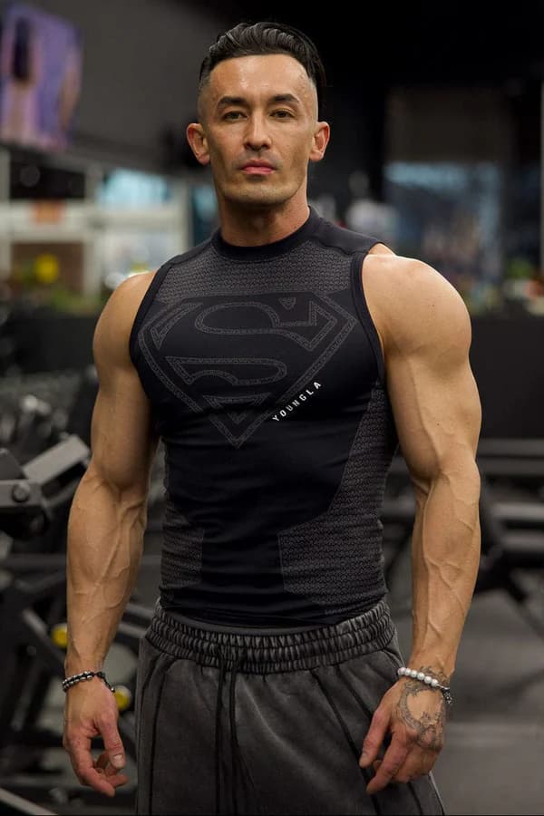 Superman Compression Tank (Black)