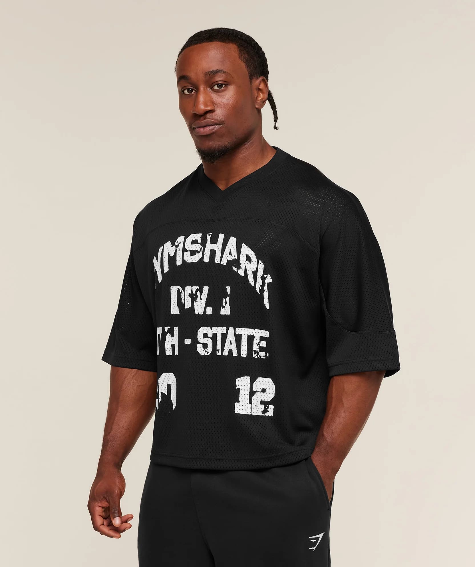 Graphic Mesh Oversized T-shirt — vista alternativa