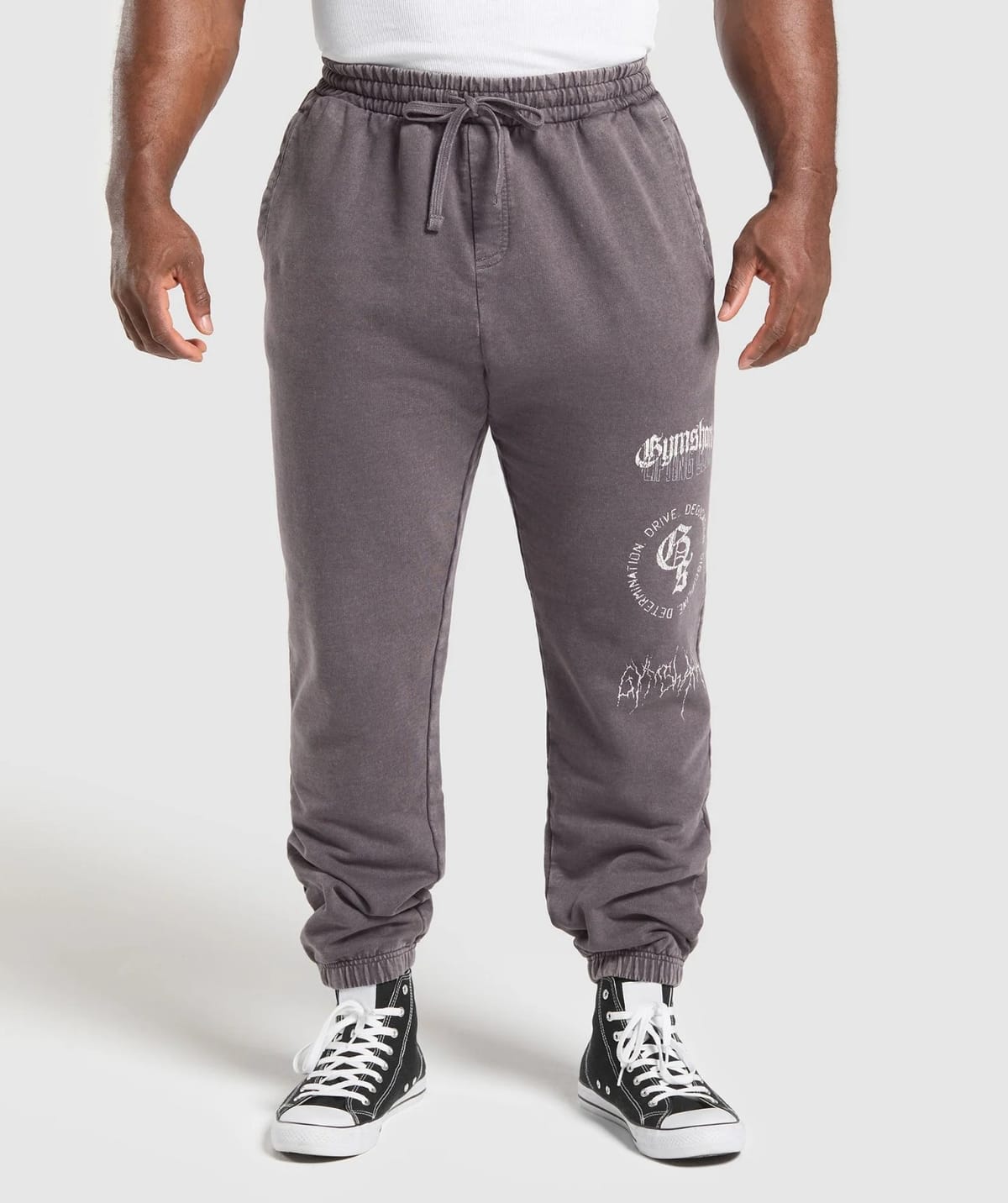 Distressed Graphic Jogger