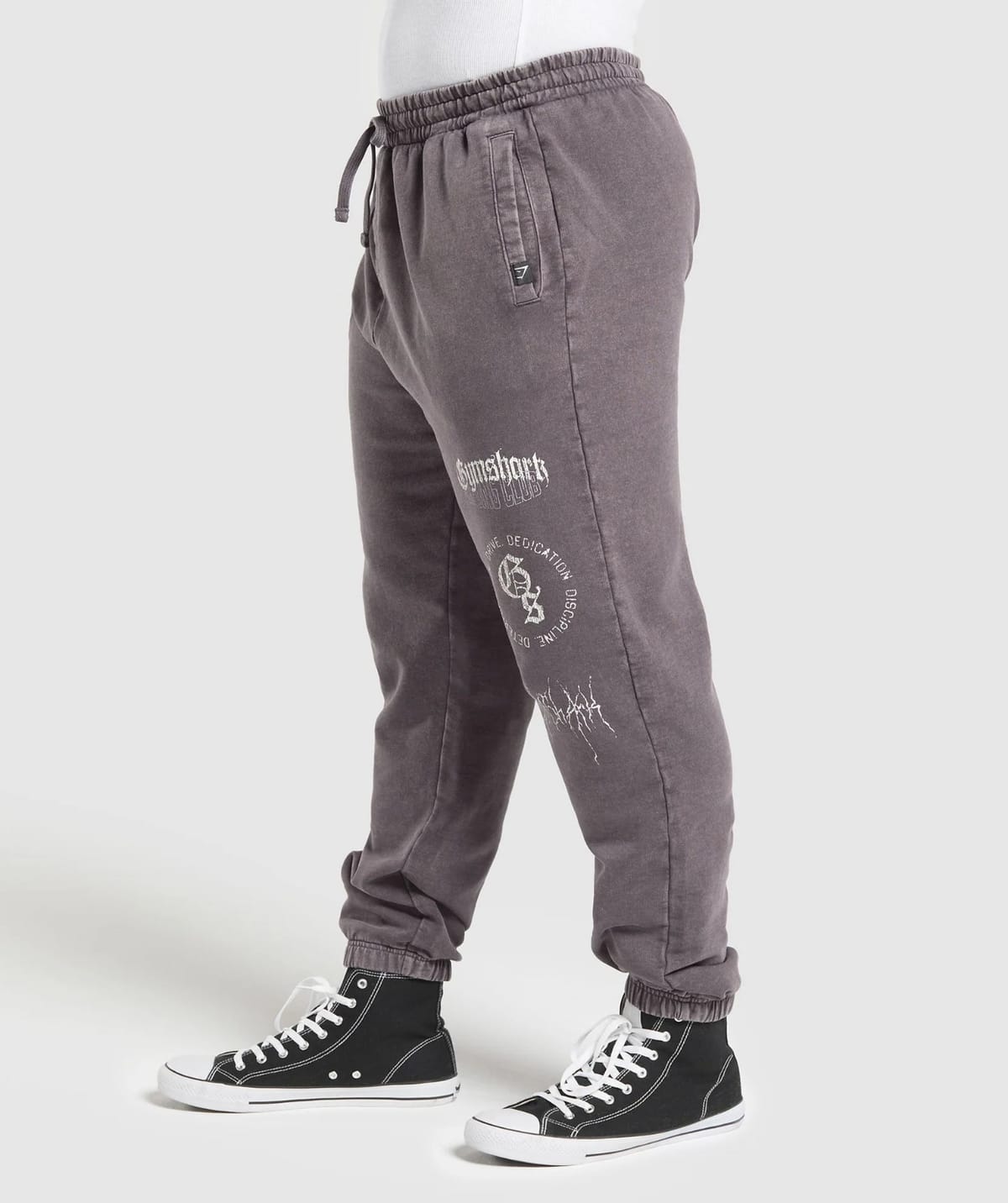 Distressed Graphic Jogger vista 3