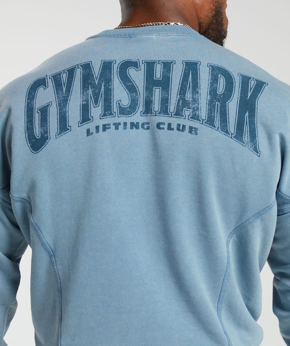 Heritage Washed Crew — Faded Blue vista 4
