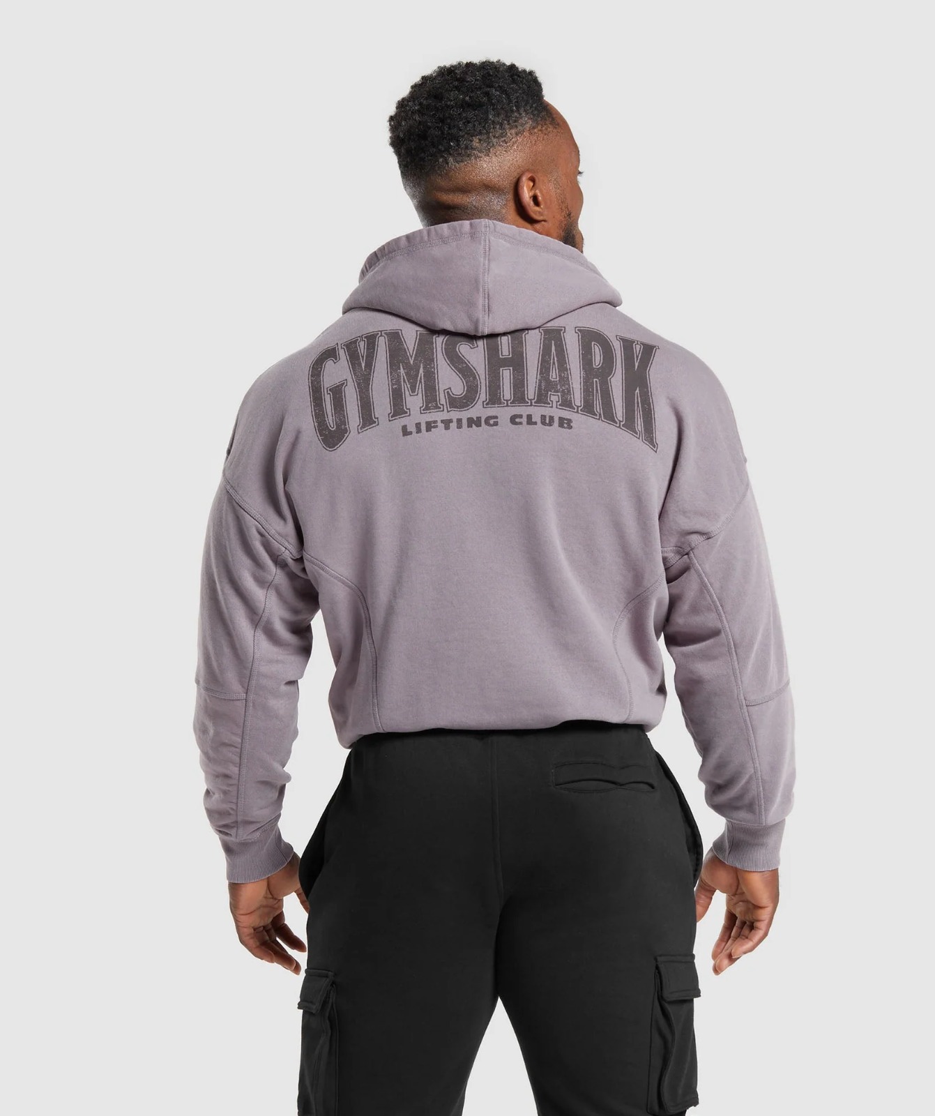 Heritage Washed Hoodie — Fog Purple vista 3