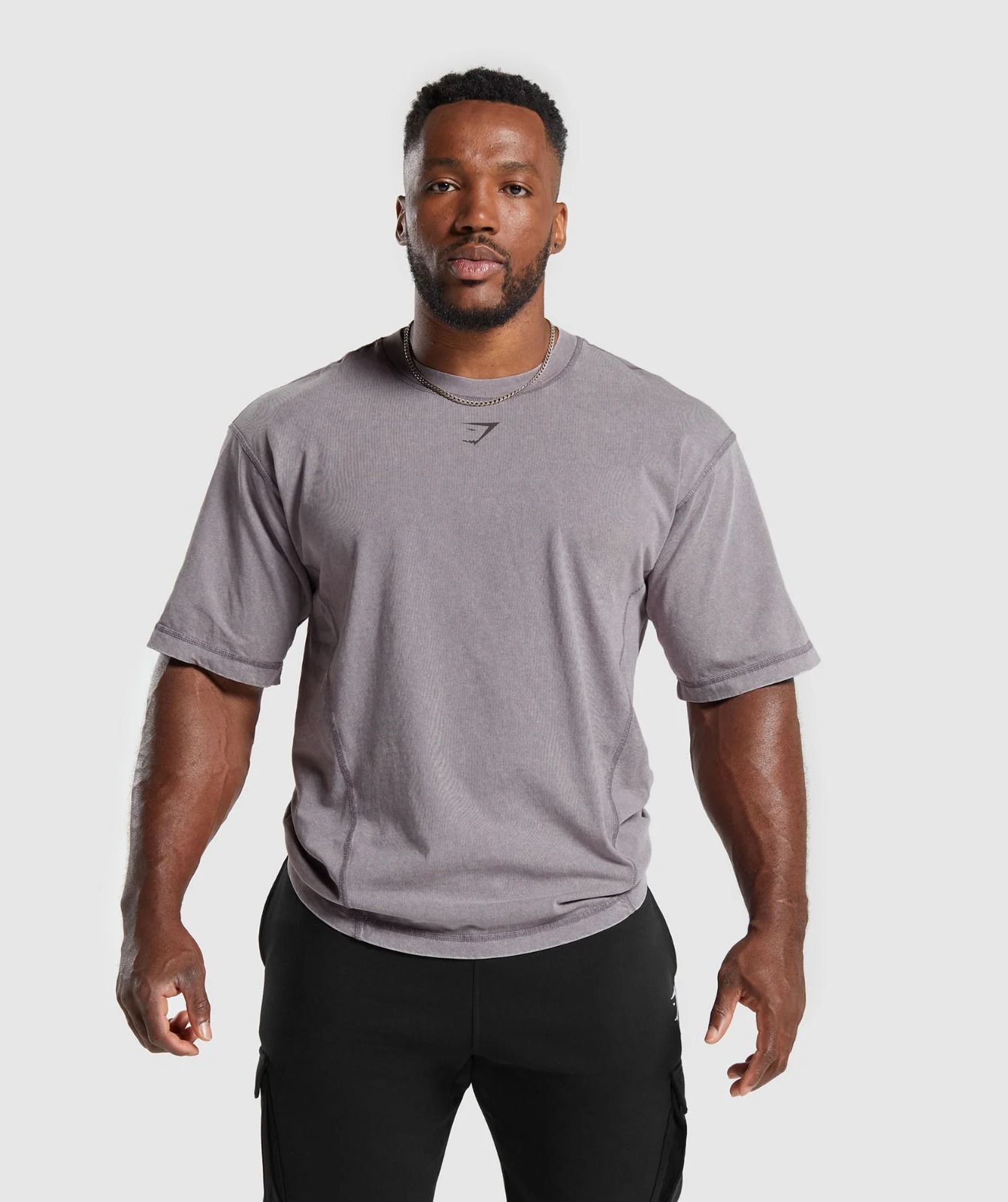 Heritage Washed T-Shirt — Fog Purple vista 1