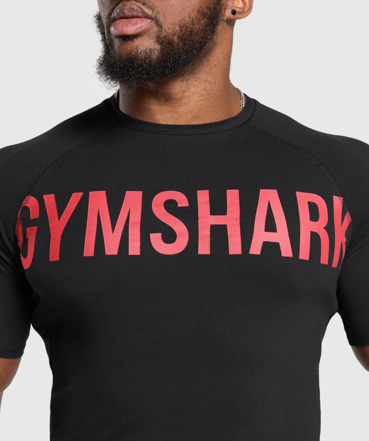 Prime T-Shirt — Black/Red vista 2