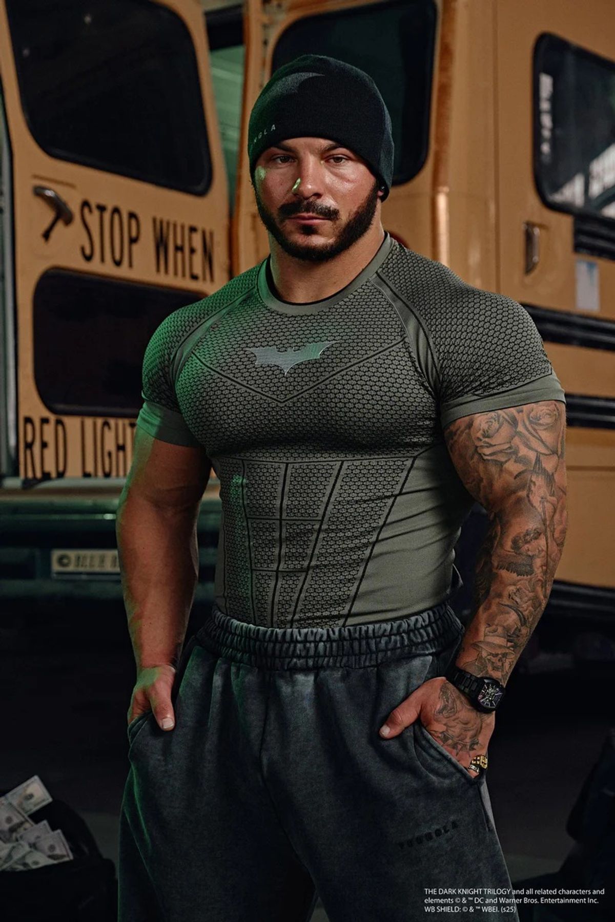 Batman Compression Tee (Green Grey) vista 2